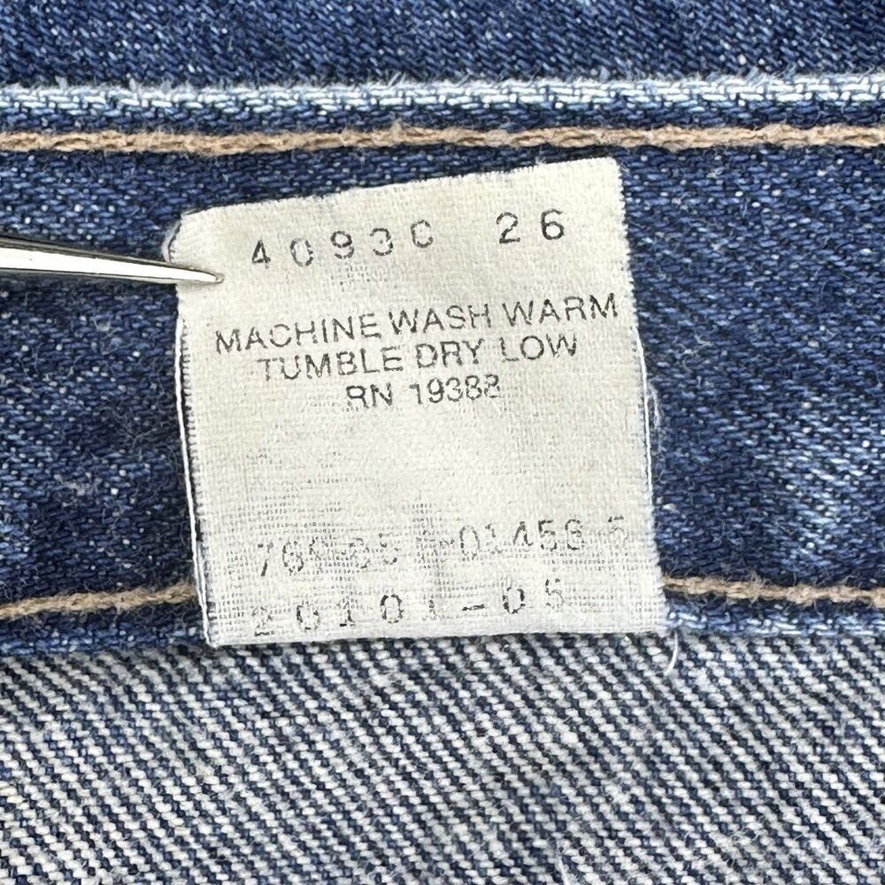 Vintage Brittania Cut Off Jean Shorts Jorts Womens 34 Blue High Rise Button Fly* - Picture 13 of 13